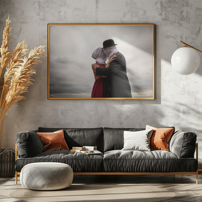 The Lovers then and Now - Poster / Art Print - interiör
