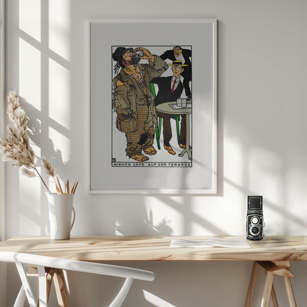 Viennese Café On the Terrace - Poster / Art Print - interiör