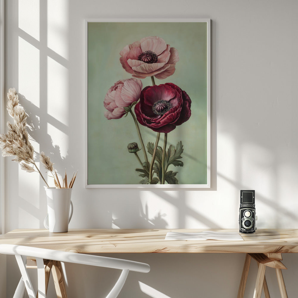 Peonies - Poster / Art Print - interiör