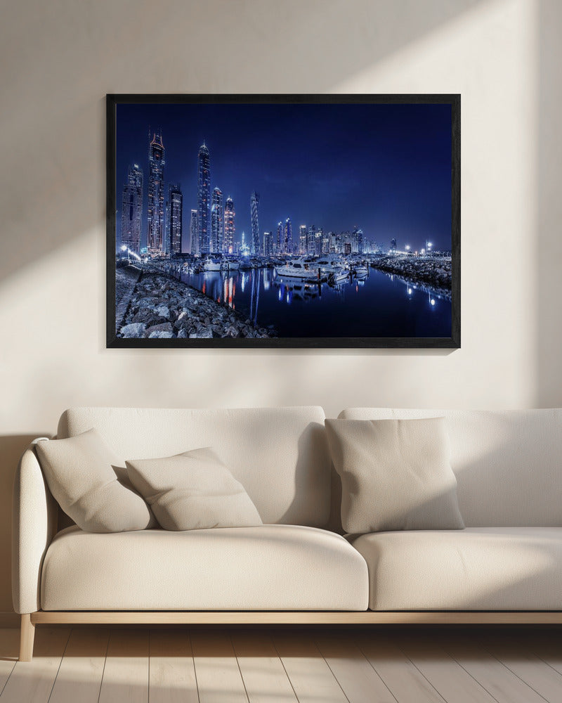 Blue Night - Poster / Art Print - interiör