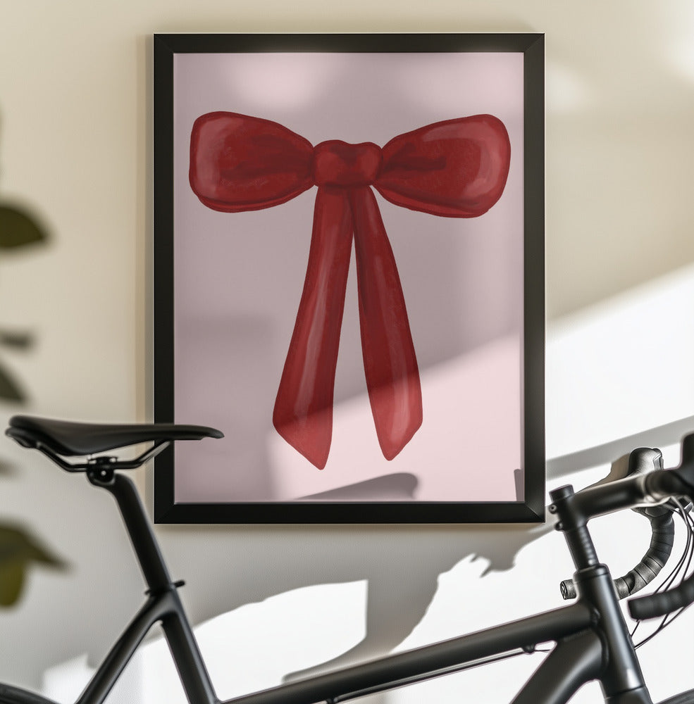 Red Bow - Poster / Art Print - interiör