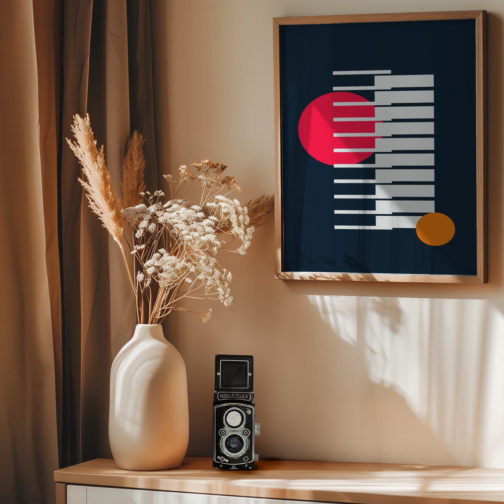 Bright Geometric #1 - Poster / Art Print - interiör