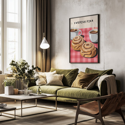 Swedish Fika - Poster / Art Print - interiör