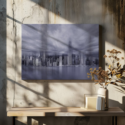 A view of Victoria Harbor in Hongkong - Poster / Art Print - interiör