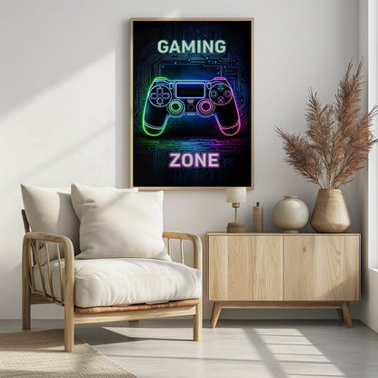Gaming Zone - Poster / Art Print - interiör