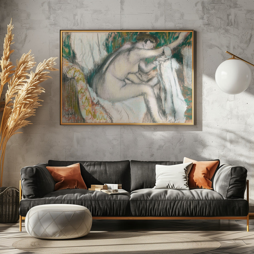 Woman Drying Her Arm No.2 - Poster / Art Print - interiör