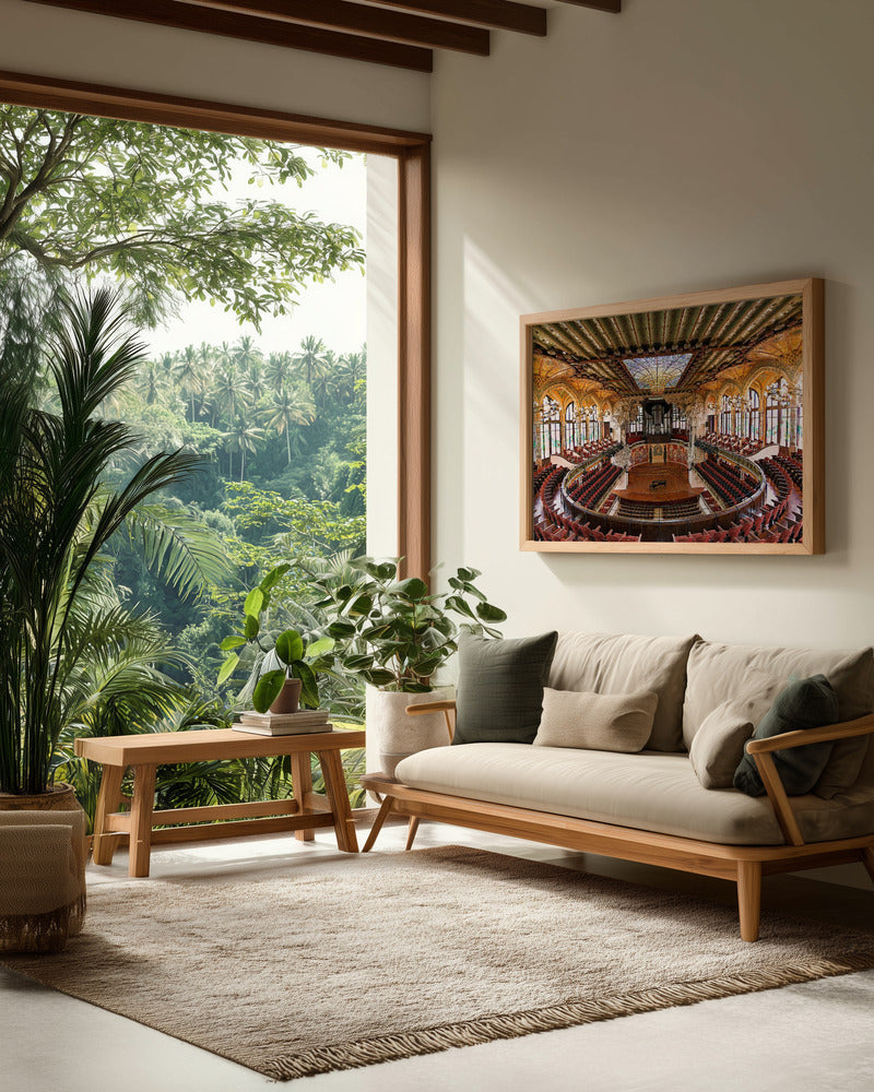 Inside the Palau - Poster / Art Print - interiör