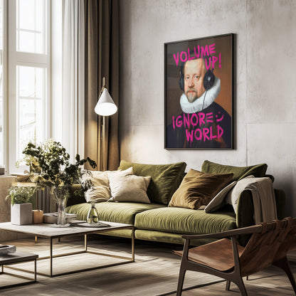 Volume Up - Poster / Art Print - interiör