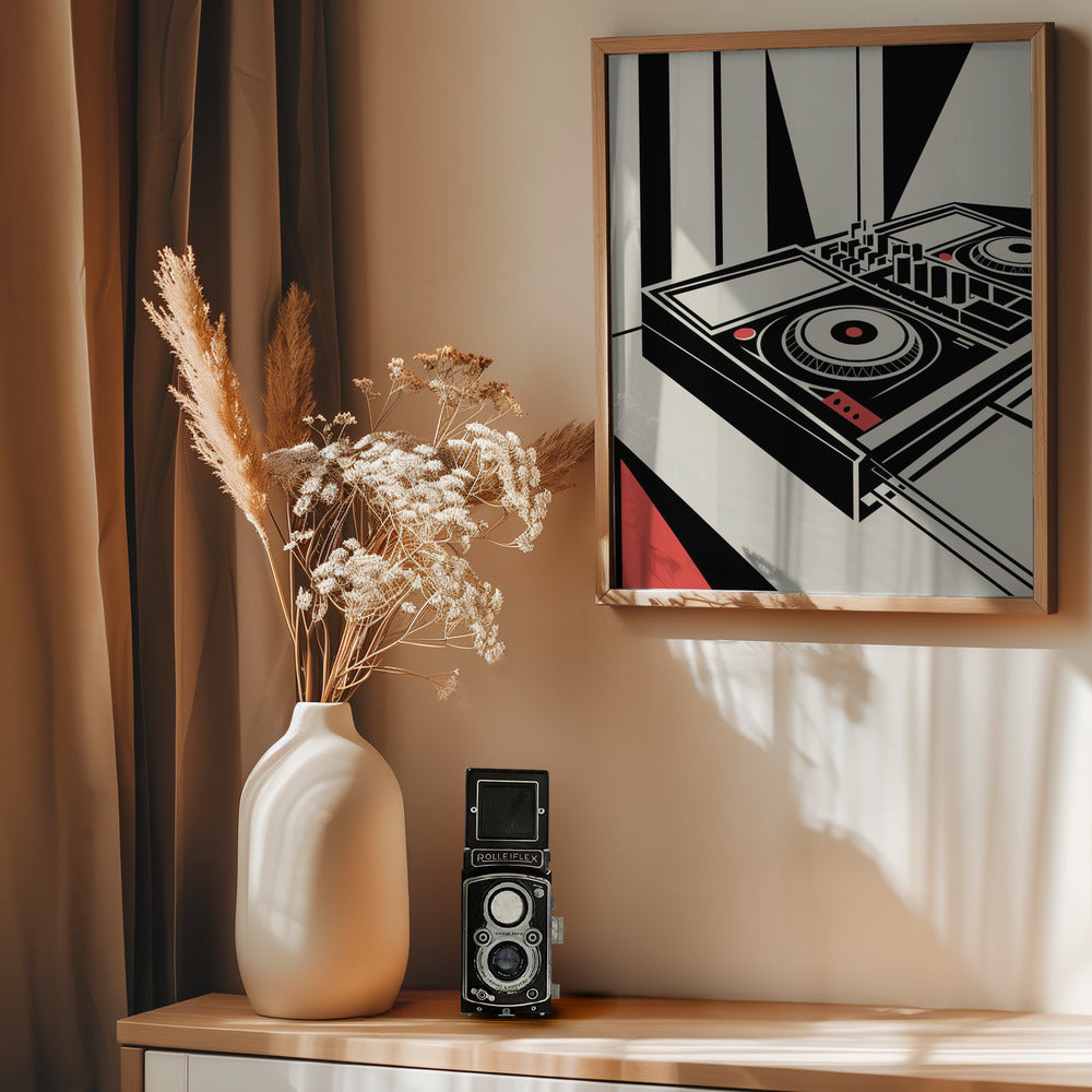 DJ Mixer - Bauhaus Style - Poster / Art Print - interiör