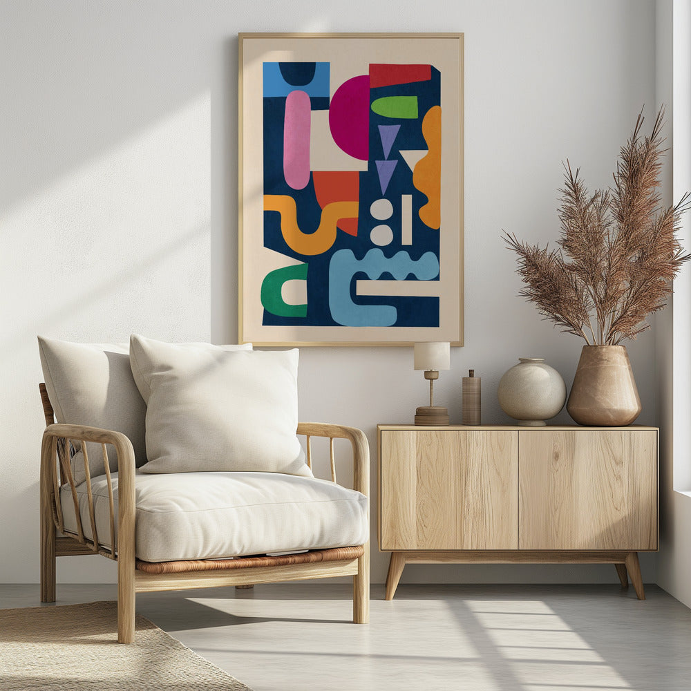 Modern Abstract Art 41 - Poster / Art Print - interiör