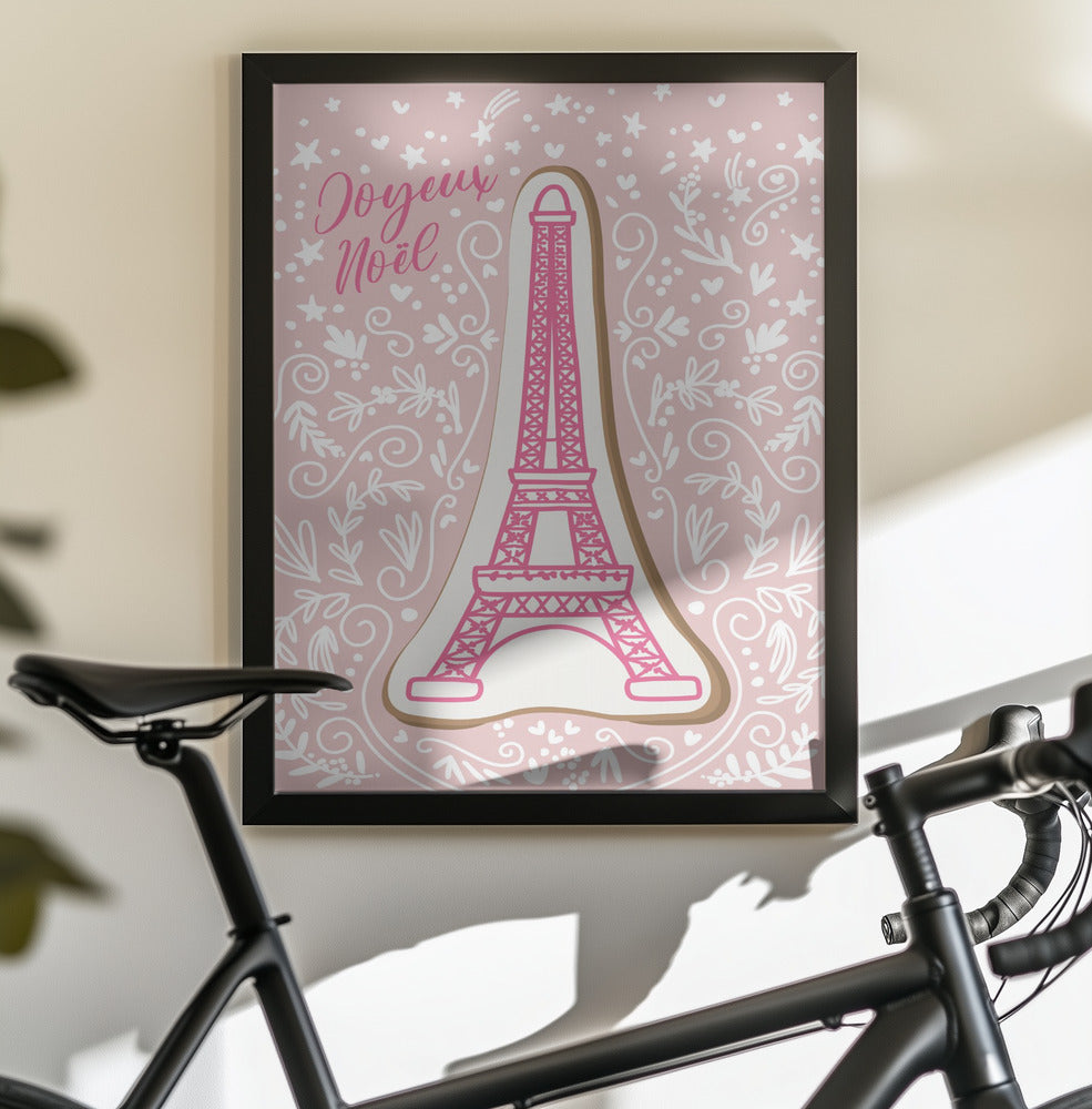 Eiffel tower iced gingerbread cookie - Poster / Art Print - interiör