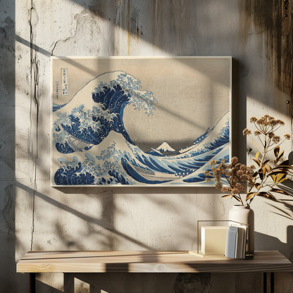 The Great Wave off Kanagawa - Poster / Art Print - interiör