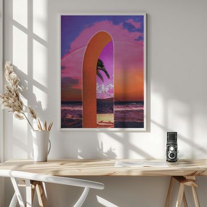 Portal Vaporwave - Poster / Art Print - interiör