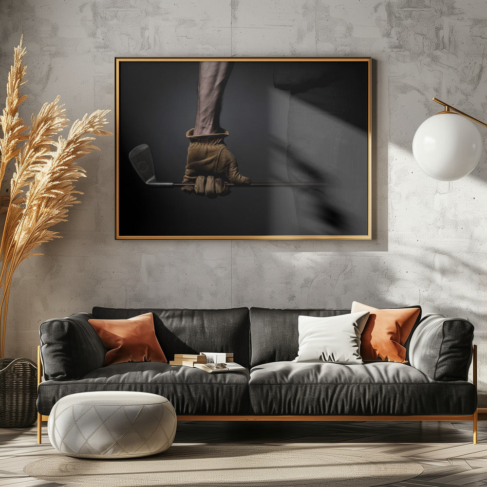 Yellow glove - Poster / Art Print - interiör