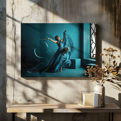 Blue Ribbon - Poster / Art Print - interiör