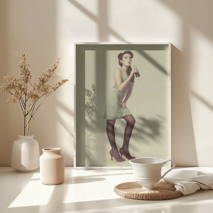 Pin Up Girl - Poster / Art Print - interiör