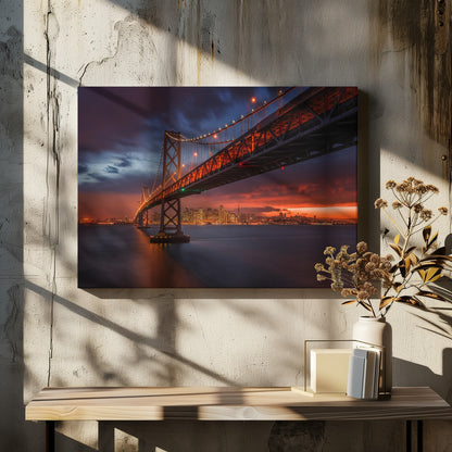 Fire over San Francisco - Poster / Art Print - interiör