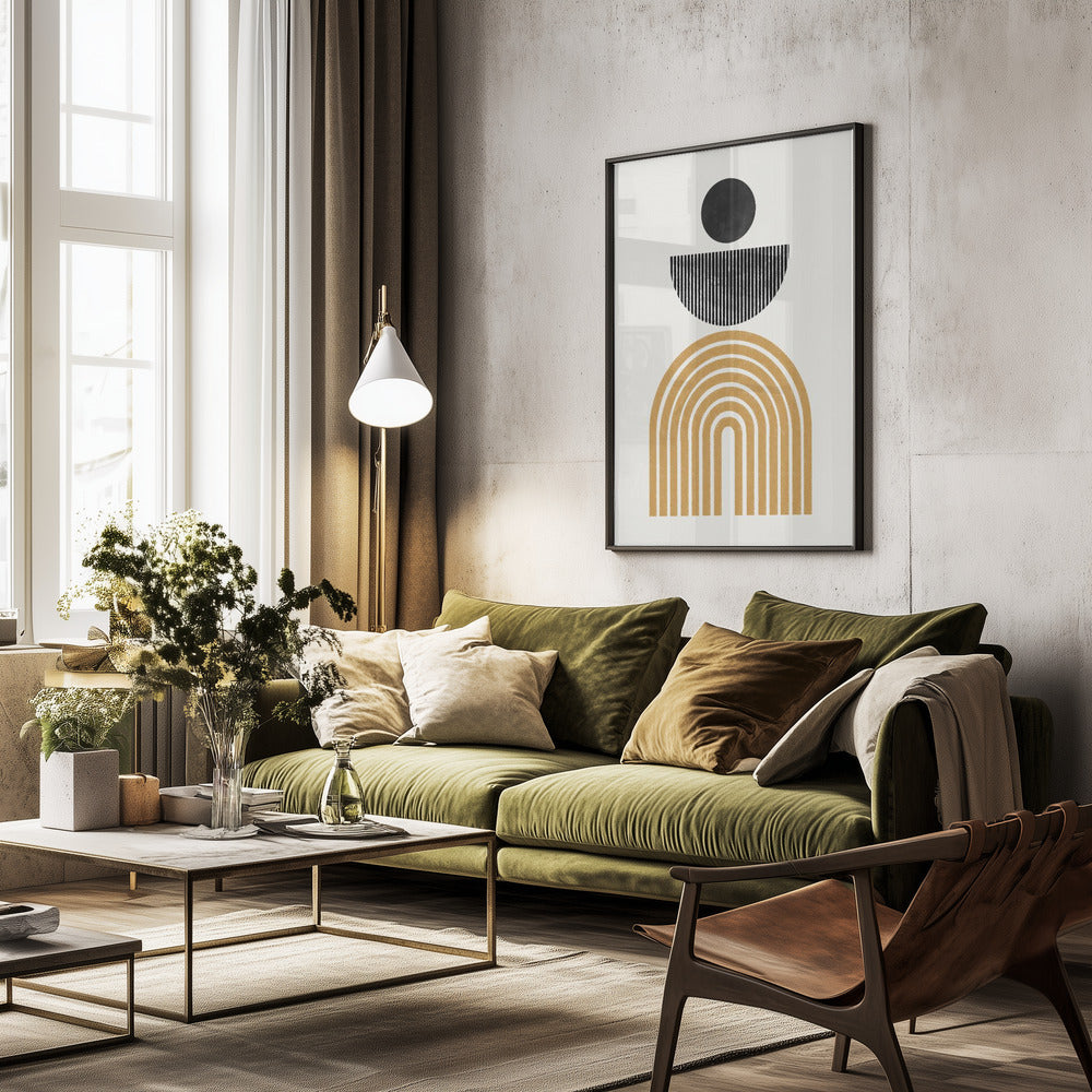 Midcentury Composition - Poster / Art Print - interiör