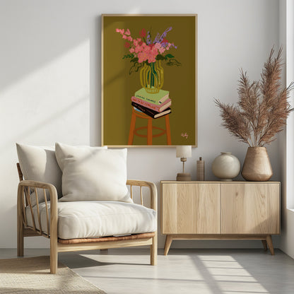 Floral Vase - Poster / Art Print - interiör