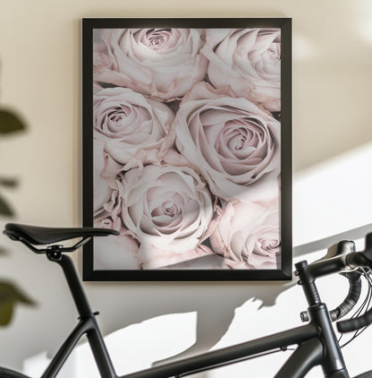 Pink Roses No 01 - Poster / Art Print - interiör