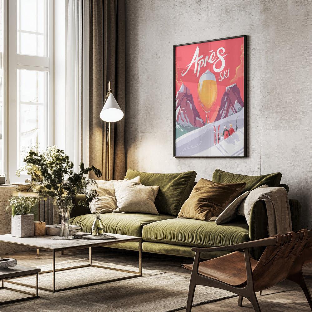 Apés Ski - Poster / Art Print - interiör