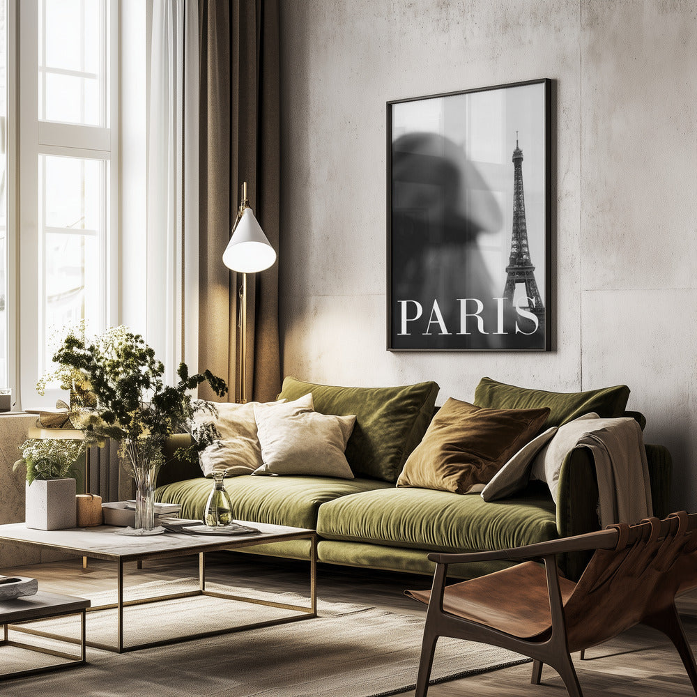 Paris Text 4 - Poster / Art Print - interiör
