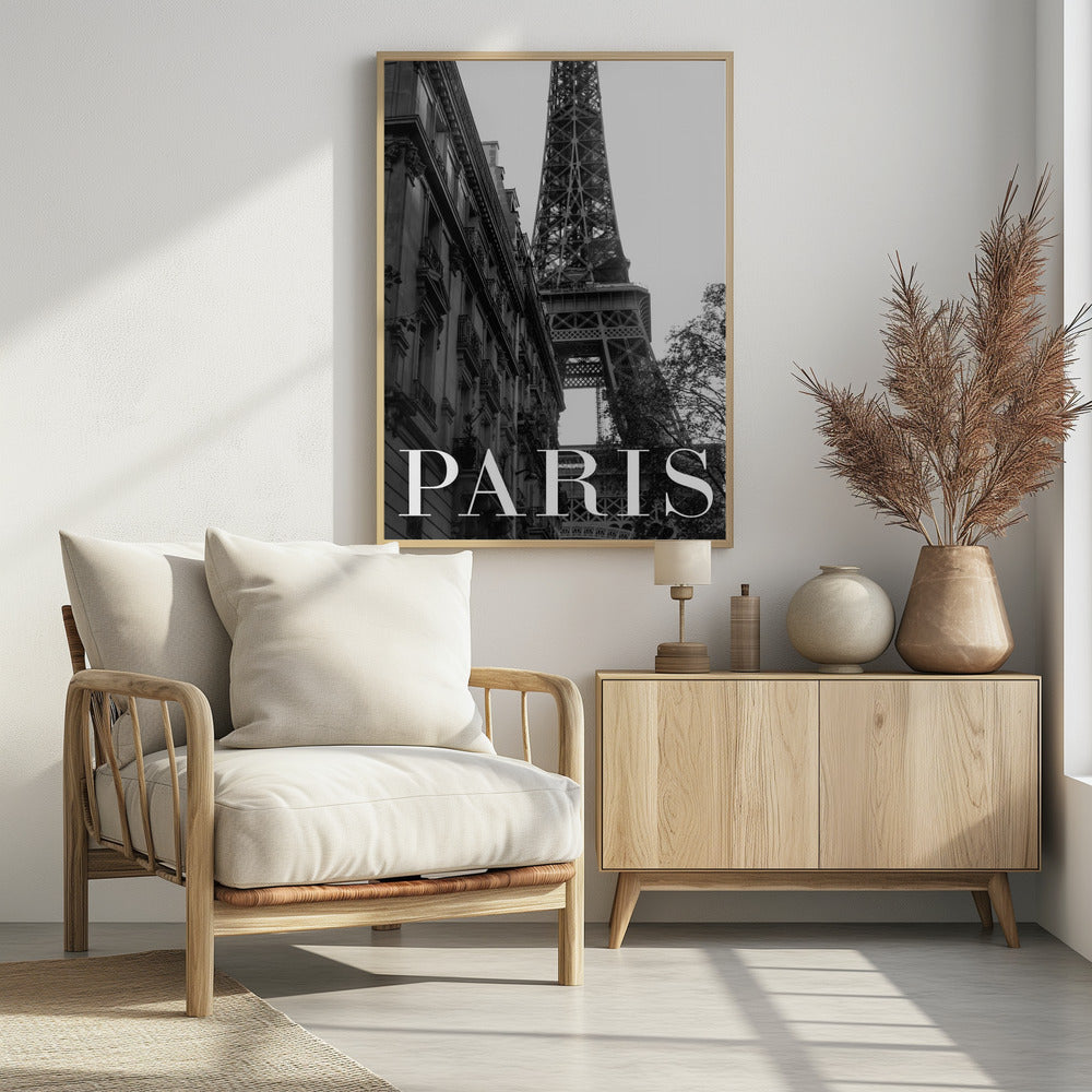 Paris Text 1 - Poster / Art Print - interiör