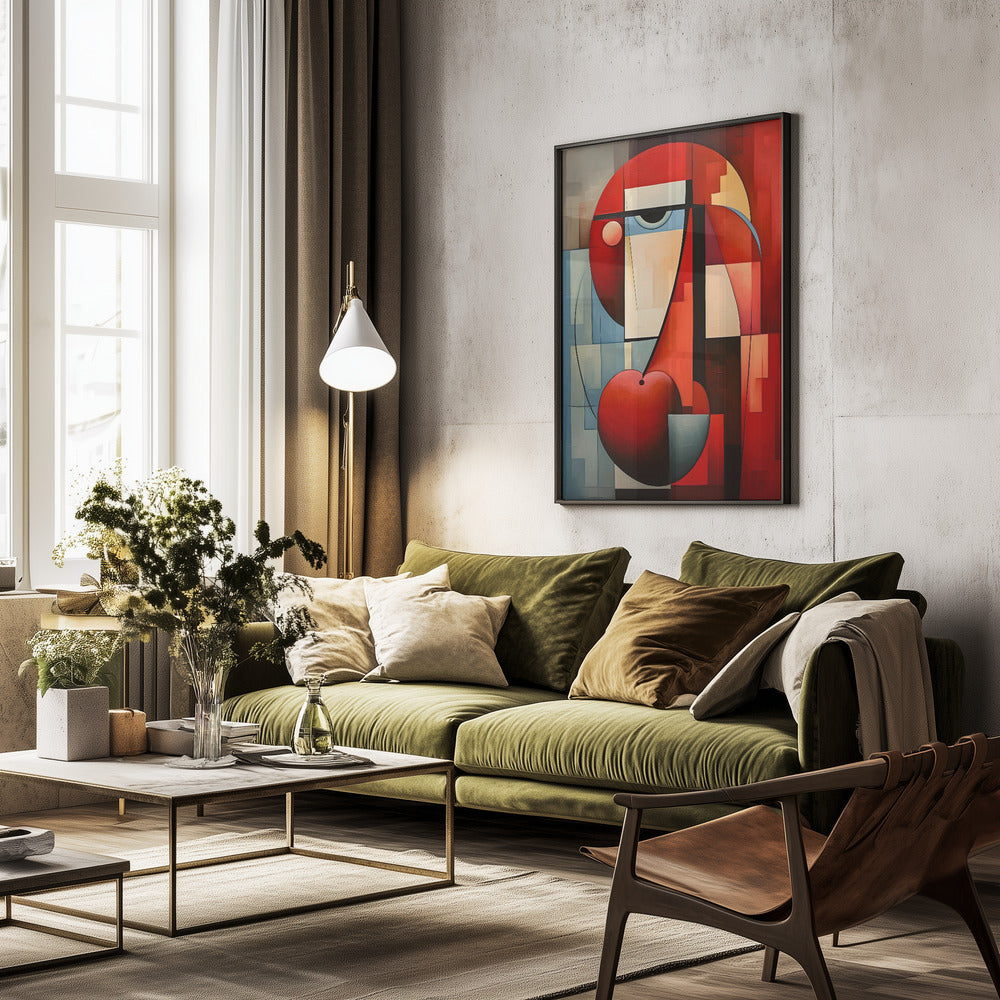 The Abstract Face - Poster / Art Print - interiör