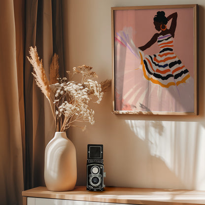 Dancing Amita No 2 - Poster / Art Print - interiör