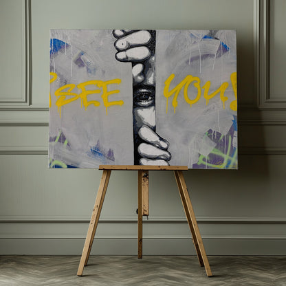 I see you - Hidden Gaze - Poster / Art Print - interiör