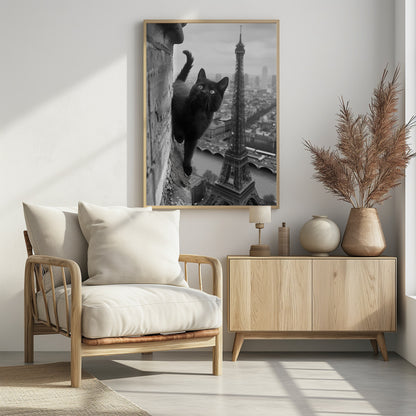 Kitty in Paris - Poster / Art Print - interiör