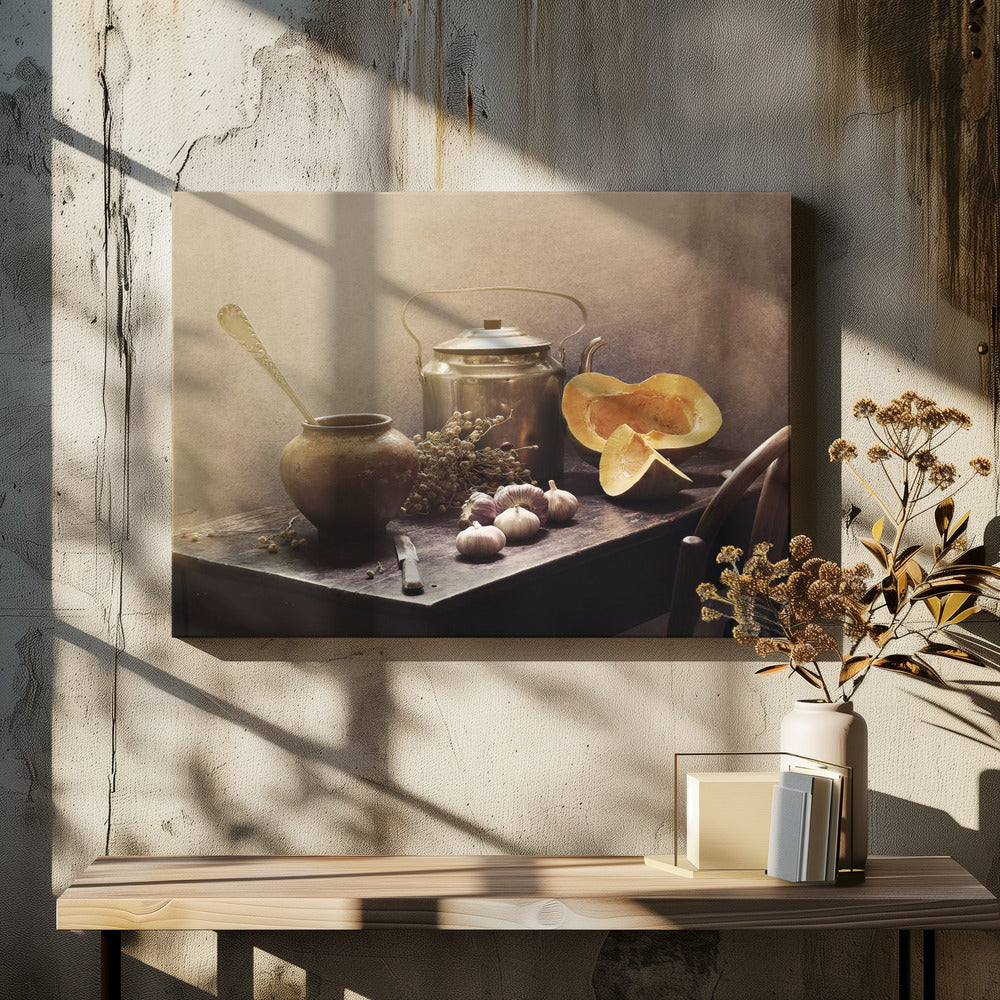 Still life with Pumpkins#15c - Poster / Art Print - interiör