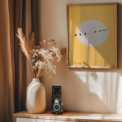Chirping and Chilling - Poster / Art Print - interiör