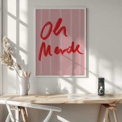 Oh Merde - Poster / Art Print - interiör