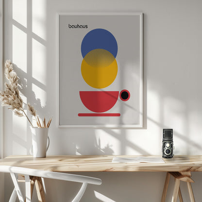 Bauhaus Coffee Abstract - Poster / Art Print - interiör