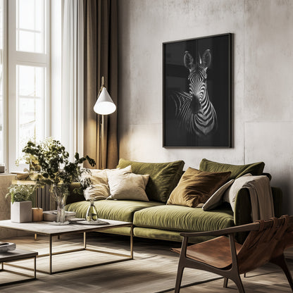 The Zebra - Poster / Art Print - interiör