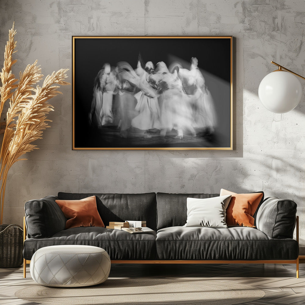 Sufi Dance in Motion - Poster / Art Print - interiör