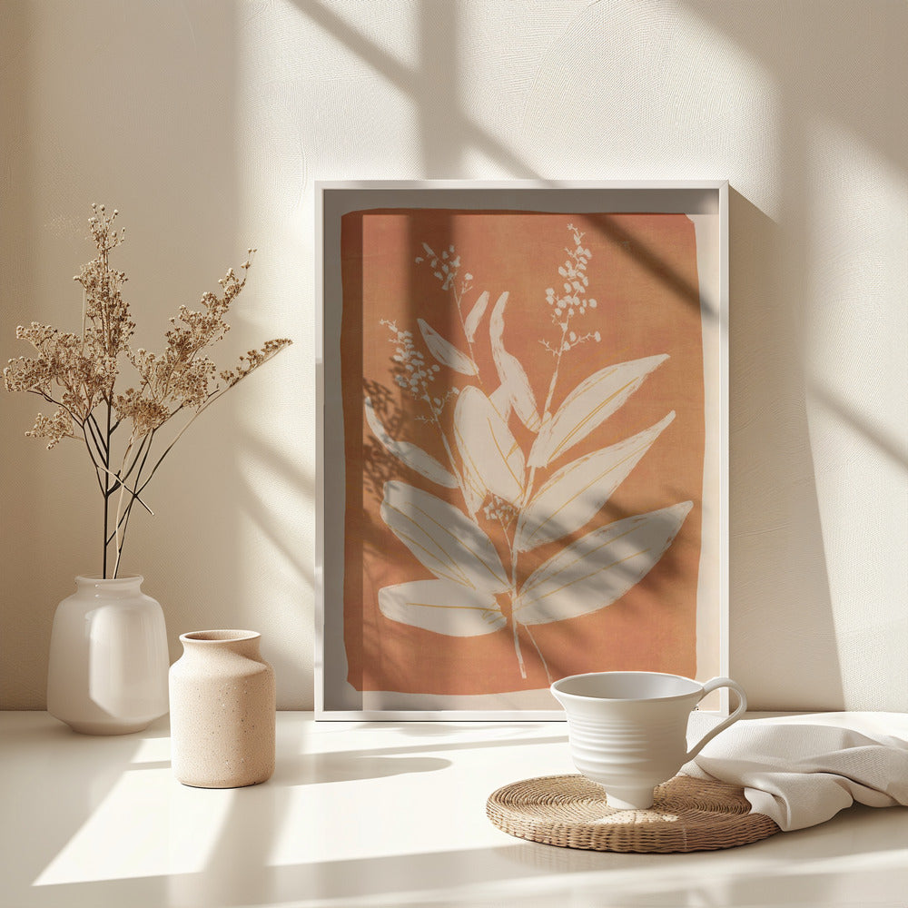 Colorful Minimal Plant - Poster / Art Print - interiör