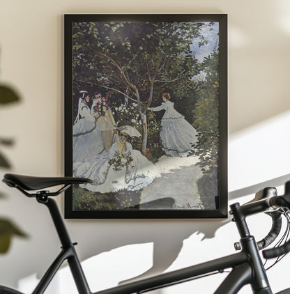 Claude Monet's Women In the Garden (1866) - Poster / Art Print - interiör