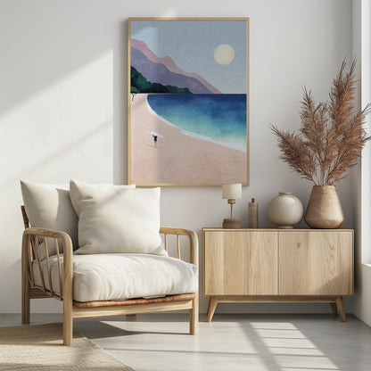 Surf Beach - Poster / Art Print - interiör