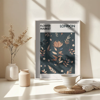 Flower Market London - Poster / Art Print - interiör