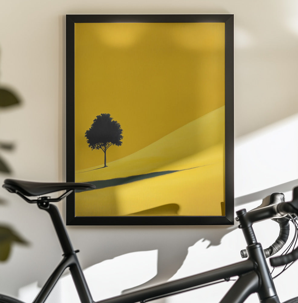 Yellow Field Tree - Poster / Art Print - interiör
