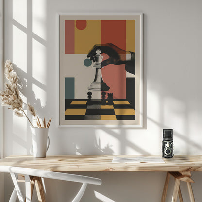 The Chess Player - Poster / Art Print - interiör