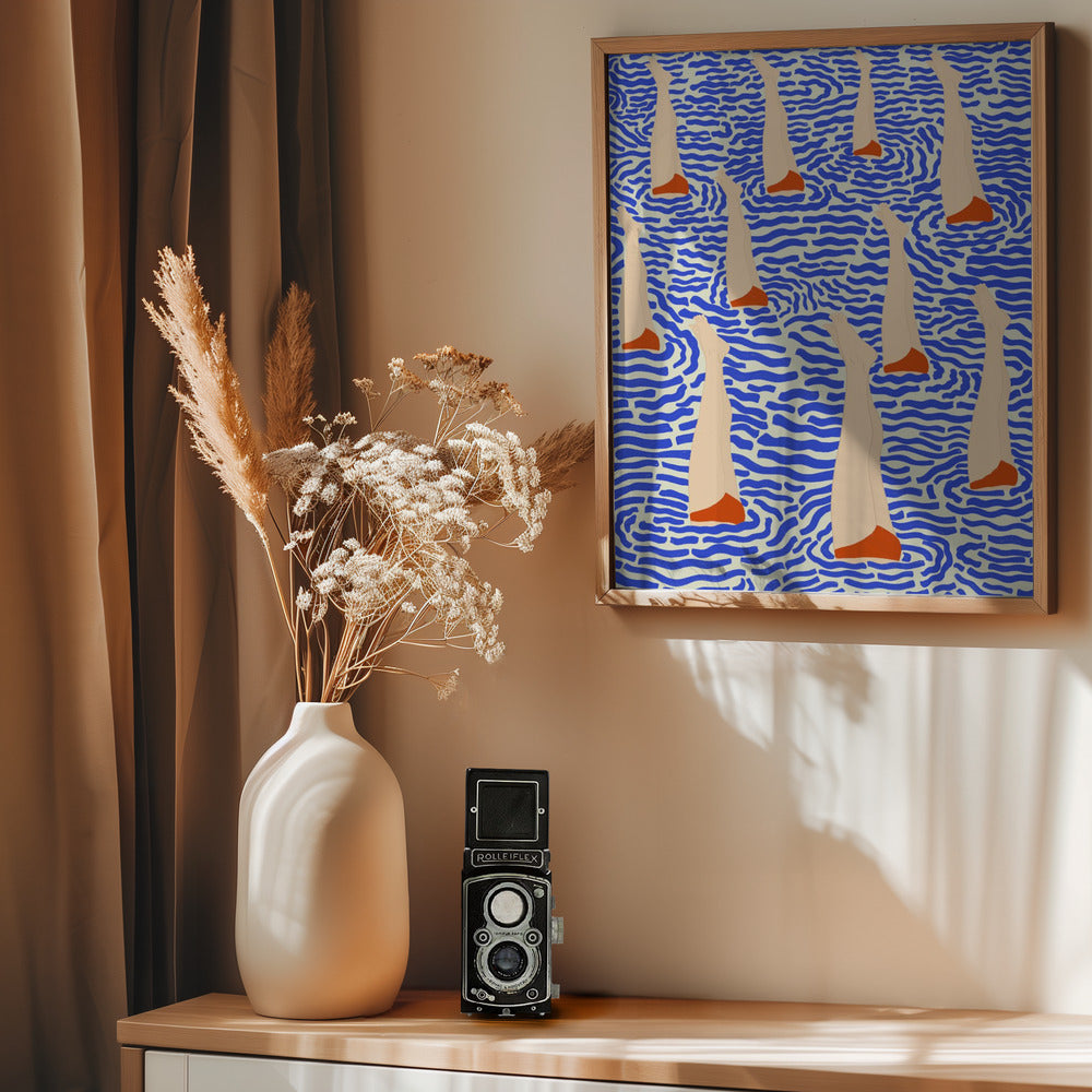 Bañistas - Poster / Art Print - interiör
