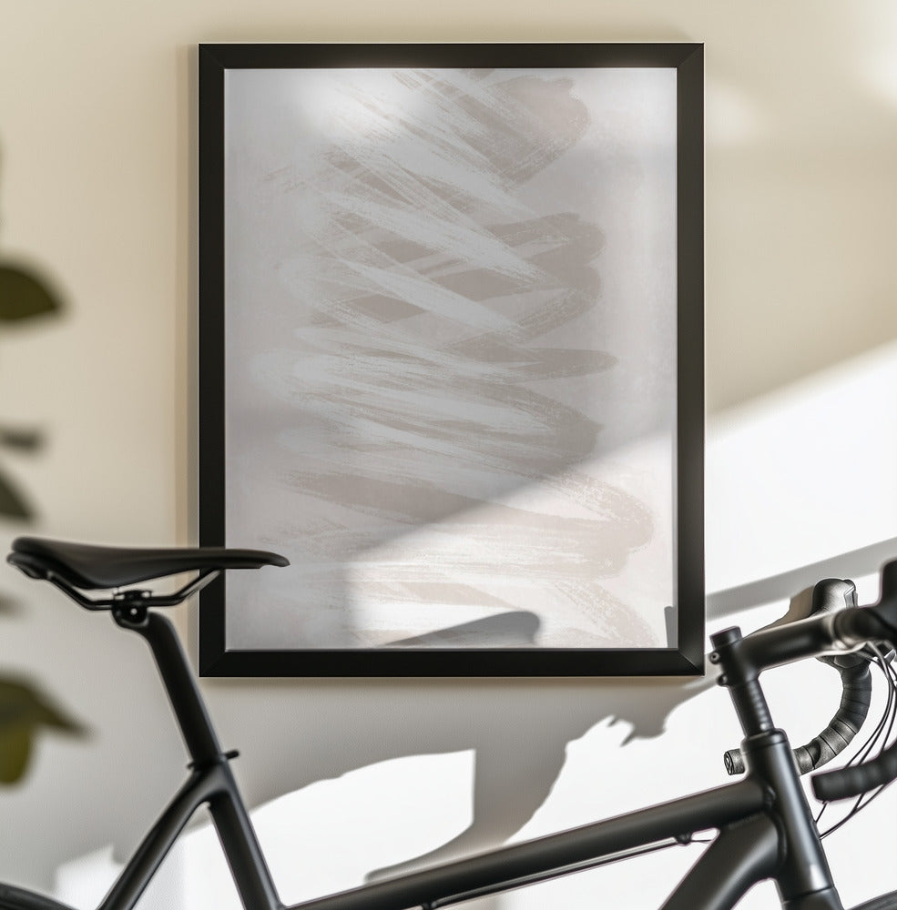 Beige Waves Two - Poster / Art Print - interiör