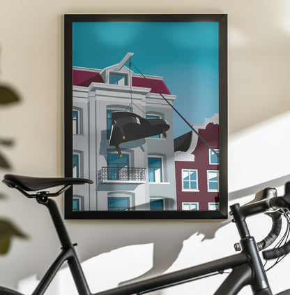 Moving to Amsterdam - Poster / Art Print - interiör