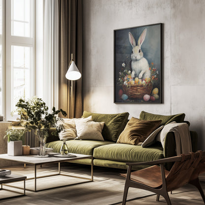 Happy Easter No 4 - Poster / Art Print - interiör