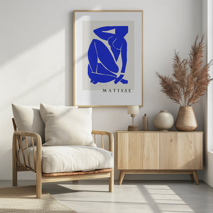 Nudo Blu III 1952 Boarder - Poster / Art Print - interiör