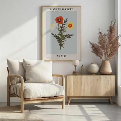 Flower Market Porto - Poster / Art Print - interiör