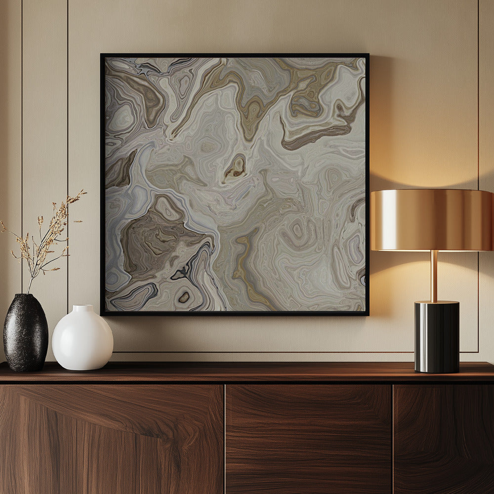 Banded Calcite - Poster / Art Print - interiör
